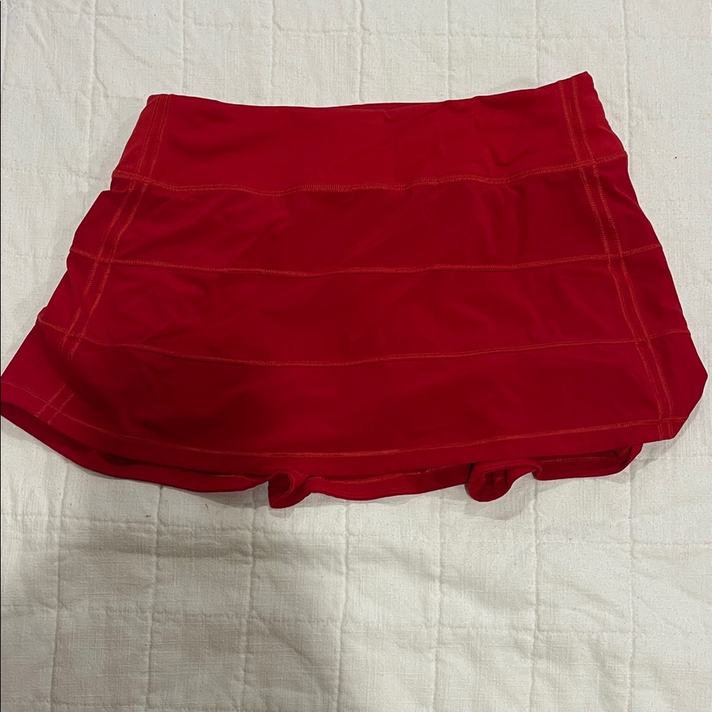 Lululemon red athletic skirt